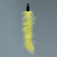 Игрушка-дразнилка для кошек "Хвост", с бубенчиком, 23 см, жёлтая Игрушка-дразнилка для кошек "Хвост", с бубенчиком, 23 см, жёлтая