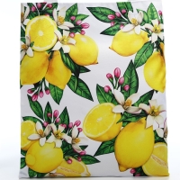 Сумка шопер &laquo;Лимоны&raquo; 35х0.5х40 см, отд без молнии, без подклада, белая
