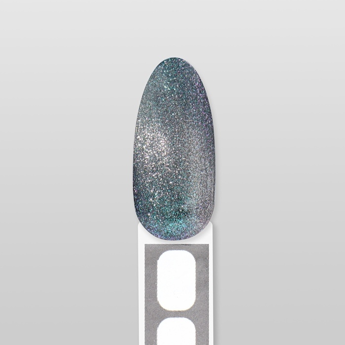 Гель лак для ногтей &laquo;CAT`S EYE PEARL&raquo;, 3-х фазный, 10 мл, LED/UV, цвет серебристый (59)