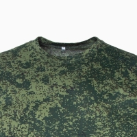 Футболка мужская, цвет камуфляж зелёный, размер 56