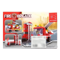 Конструктор &laquo;Пожарная бригада&raquo;, 133 детали