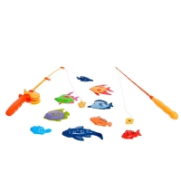 Рыбалка &laquo;Весёлая рыбалка&raquo;, 12 рыбок, удочка, сачок