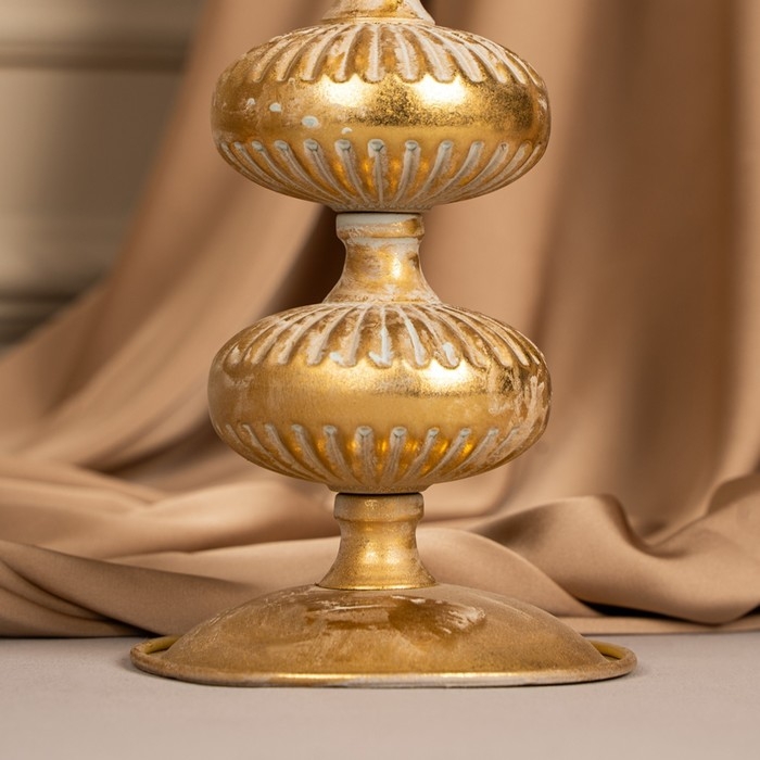 Подсвечник металл «Ярусы» для одной свечи 16 х 16 х 25 см Подсвечник металл «Ярусы» для одной свечи 16 х 16 х 25 см