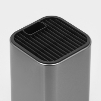 Подставка для ножей и ножниц Magistro &laquo;Металлик&raquo;, 10&times;10&times;17 см, цвет серебристый