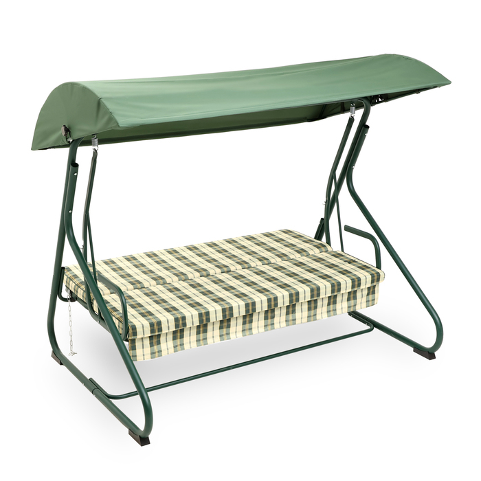 Качели садовые Качели садовые "Колорадо", 209 х 136 х 177 см, макс. нагрузка 300 кг, цвет зеленый