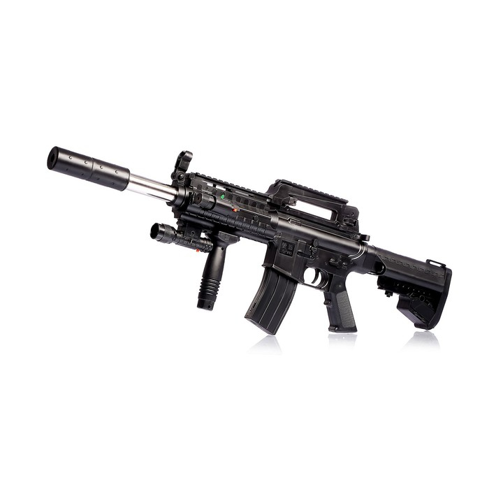 Детское оружие Автомат пневматический «М4А4», с лазером и фонариком Детское оружие Автомат пневматический «М4А4», с лазером и фонариком