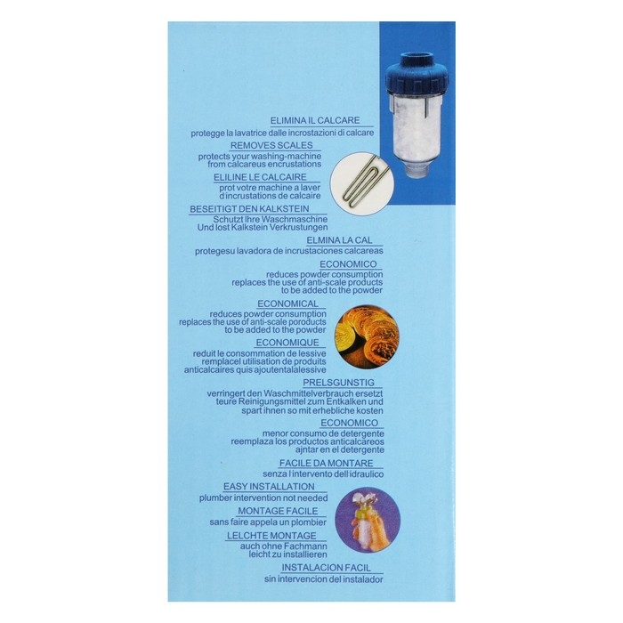 Корпус проходного фильтра ZEIN, для бытовой техники, 3/4&lsquo;&lsquo;, без наполнителя