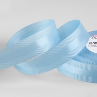 Лента декоративная, репсовая/атласная, 25 мм, 18 &plusmn; 1 м, цвет голубой