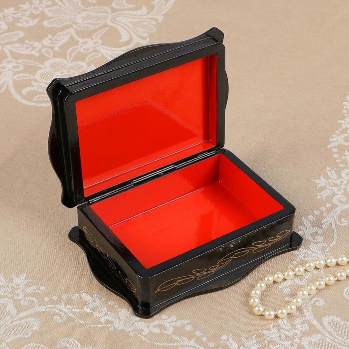 Шкатулка для украшений &laquo;Сказки&raquo;, 12&times;16 см, лаковая миниатюра, МИКС