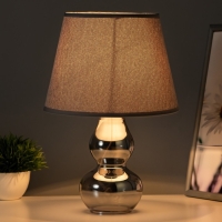 Настольная лампа "Бабена" Е27 40Вт серый 21х21х33см RISALUX Настольная лампа "Бабена" Е27 40Вт серый 21х21х33см RISALUX