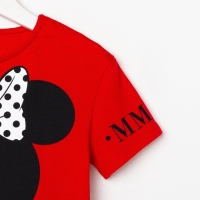 Футболка детская укороченная &laquo;ММ&raquo; Минни Маус, цвет красный