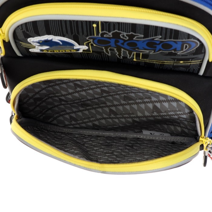 Рюкзак каркасный 35 х 28 х 15 см, Across 178, наполнение: мешок, пенал, синий ACR22-178-2