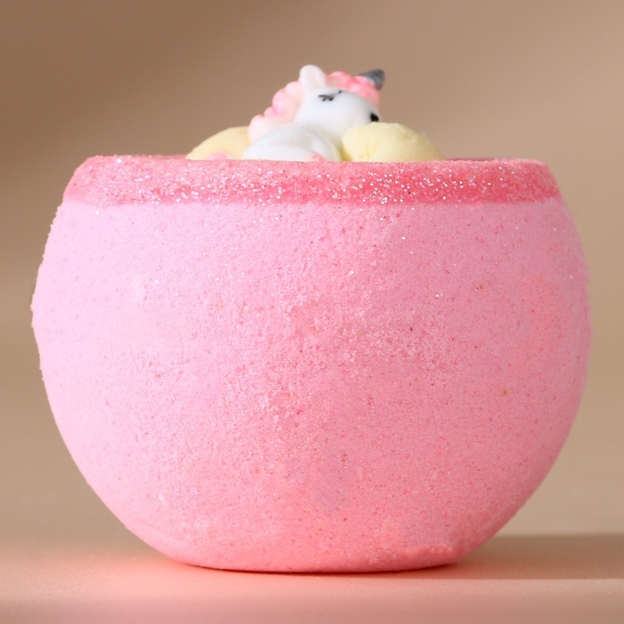 Бомбочка для ванны с игрушкой ЧИСТОЕ СЧАСТЬЕ &laquo;Единорог&raquo;, 130 г, Новый Год