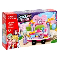 Конструктор для девочек «Подружки. Магазин на тележке. Бант», 113 деталей Конструктор для девочек «Подружки. Магазин на тележке. Бант», 113 деталей