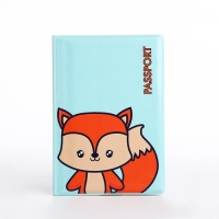 Обложка для паспорта, цвет голубой Обложка для паспорта, цвет голубой