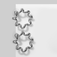 Серьги &laquo;Пружинка&raquo;, цвет серебро