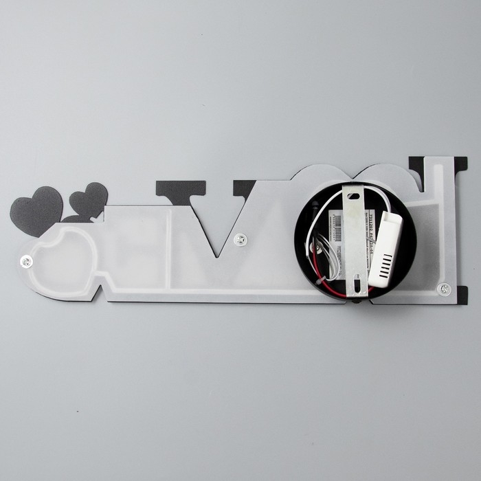 Бра 2509/1 LED 12Вт 3000К черный 40х12 см