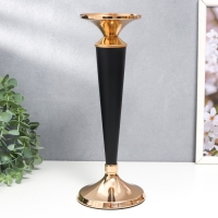 Подсвечник металл на 1 свечу "Чёрный факел" золото 28х11х11 см Подсвечник металл на 1 свечу "Чёрный факел" золото 28х11х11 см