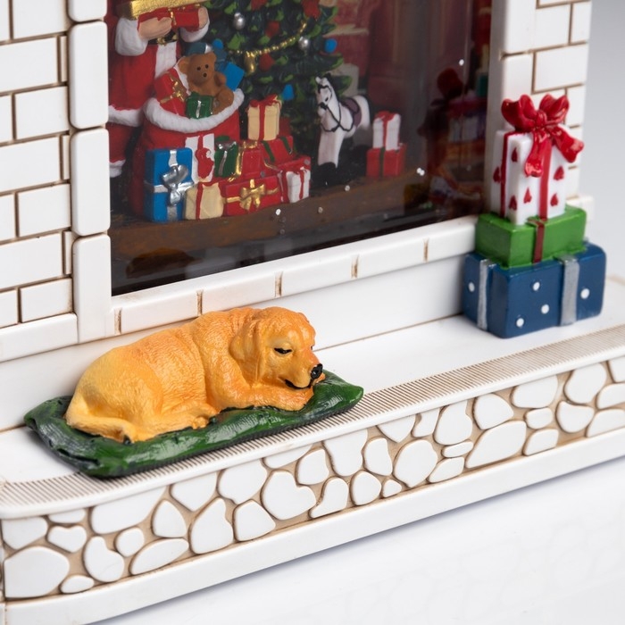 Фигура светодиодная &laquo;Чудесный камин&raquo;, 26х10х18 см, музыка, батарейки ААх3 (не вкомплекте), USB, свечение тёплое белое