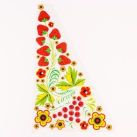 Термотрансфер &laquo;Хохлома ягодки&raquo;, уголок справа, 20 х 35 см, набор 10 шт.