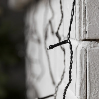 Гирлянда &laquo;Бахрома&raquo; 3 &times; 0.5 м, IP20, тёмная нить, 80 LED, свечение жёлтое, 8 режимов, 220 В