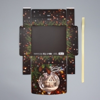 Коробка подарочная новогодняя складная &laquo;Чудесных мгновений&raquo;, 20 х 18 х 5 см, Новый год