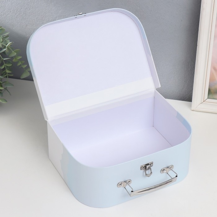 Шкатулка картон сундучок Шкатулка картон сундучок "Зверятна на воздушных шарах" 25х10х18,5 см