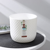 Кашпо со вставкой &laquo;Клевер&raquo;, 3,2 л, d=17,5 см, h=16 см, цвет белый