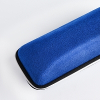 Футляр для очков на молнии, длина 17 см, цвет синий