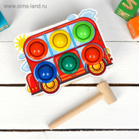 Стучалка-сортер &laquo;Автобус&raquo;, с молотком