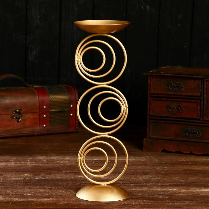 Подсвечник Подсвечник "Астор" металл. 11х11х35 см