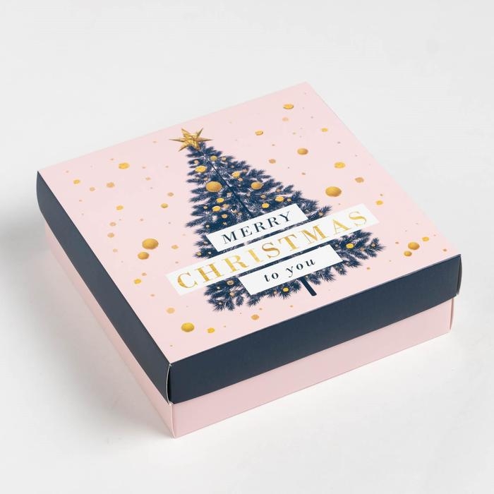 Подарочный набор KAFTAN &laquo;Новый год: Merry Christmas&raquo;&lrm; носки р, 36-39 (23-25 см), маска