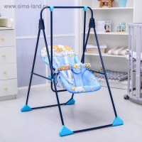 Качели детские напольные &laquo;Ветерок-Люкс&raquo;, синий рисунок МИКС