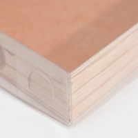 Кондитерская упаковка, коробка для макарун с PVC крышкой, &laquo;Только для тебя&raquo;, 17 х 12 х 3.5 см