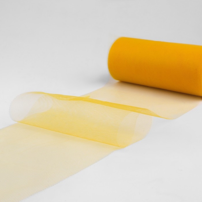Фатин, 15 см, 11 &plusmn; 1 г/кв.м, 23 &plusmn; 1 м, цвет тёмно-жёлтый №16