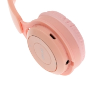 Наушники беспроводные Y08R, накладные, детские, BT 5.1, подсветка, 400 мАч, розовые Наушники беспроводные Y08R, накладные, детские, BT 5.1, подсветка, 400 мАч, розовые