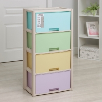 Комод 4-х секционный &laquo;Колорит&raquo;, разноцветный