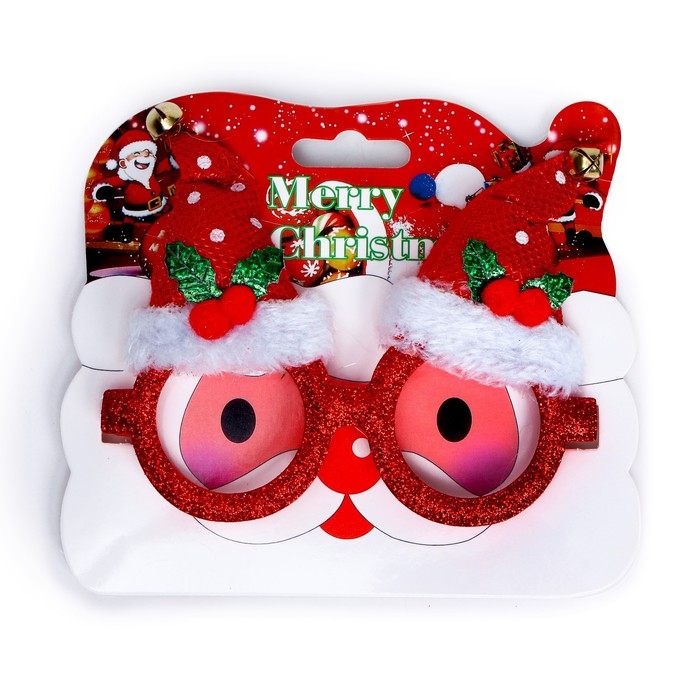 Карнавальные очки &laquo;Новогодний колпак&raquo;