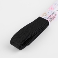 Резинки бельевые, 15 мм, 2 &plusmn; 0,5 м, 6 шт, цвет белый/чёрный