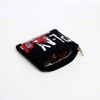 Кошелек детский текстильный "Кеды", 11х9х0,5 см, цвет черный Кошелек детский текстильный "Кеды", 11х9х0,5 см, цвет черный