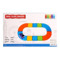 Конструктор магнитный &laquo;Магический трек&raquo;, машинка ездит от батареек, 19 деталей