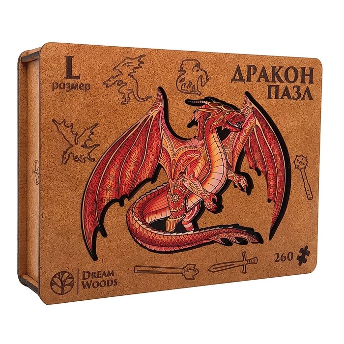 Пазл фигурный &laquo;Дракон&raquo;
