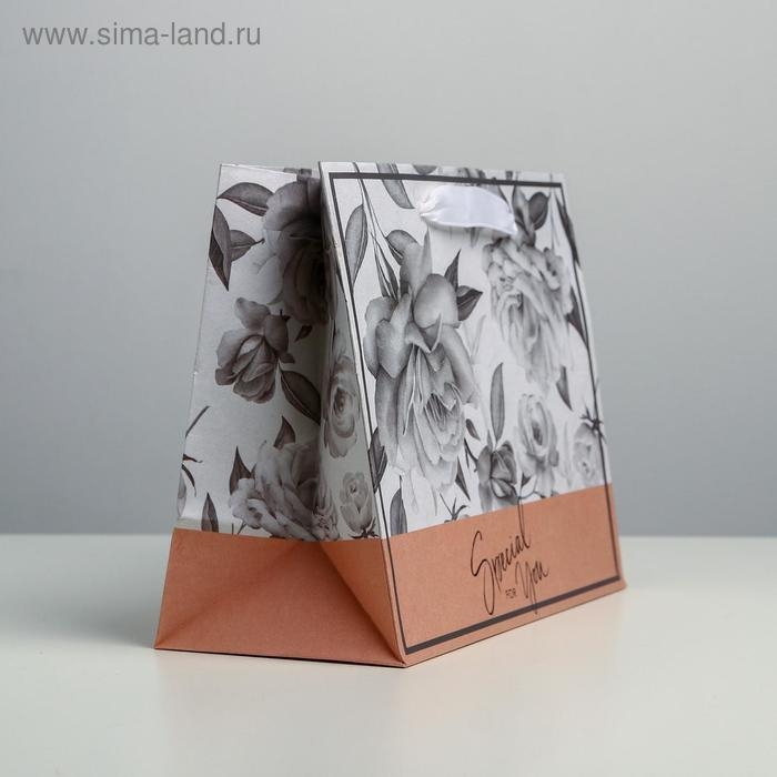 Пакет подарочный крафтовый горизонтальный, упаковка, &laquo;Special for you&raquo;, MS 23 х 18 х 10 см
