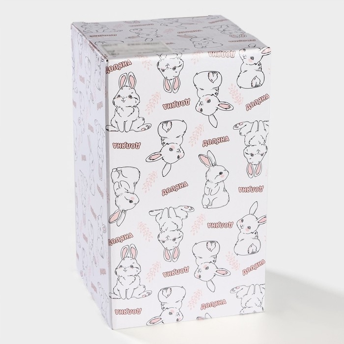 Конфетница Доляна &laquo;Зайка&raquo;, 13,3&times;21,5 см, цвет белый