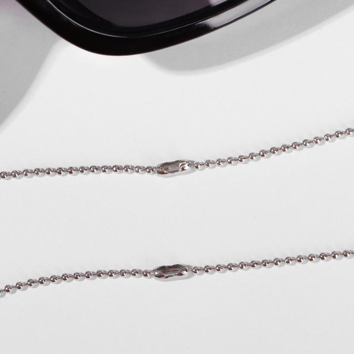 Кулоны &laquo;Неразлучники&raquo; сердце с камешками, цветные в серебре, 45 см