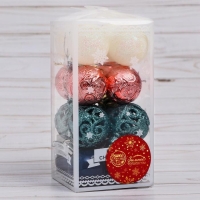 Набор шаров пластик d- 4 см, 16 шт "Торжество" микс Набор шаров пластик d- 4 см, 16 шт "Торжество" микс