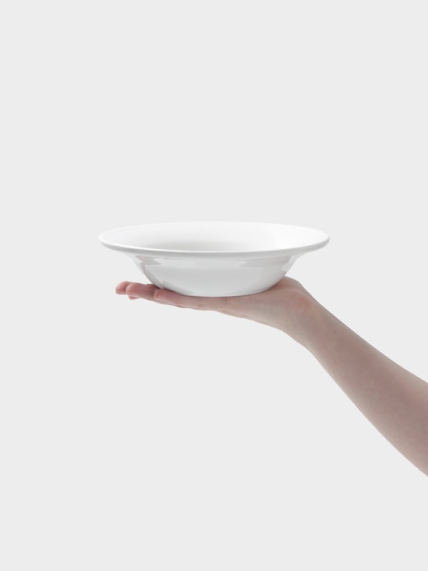 Тарелка глубокая Hanna Kn&ouml;vell, d=20.4 см, фарфор, белая