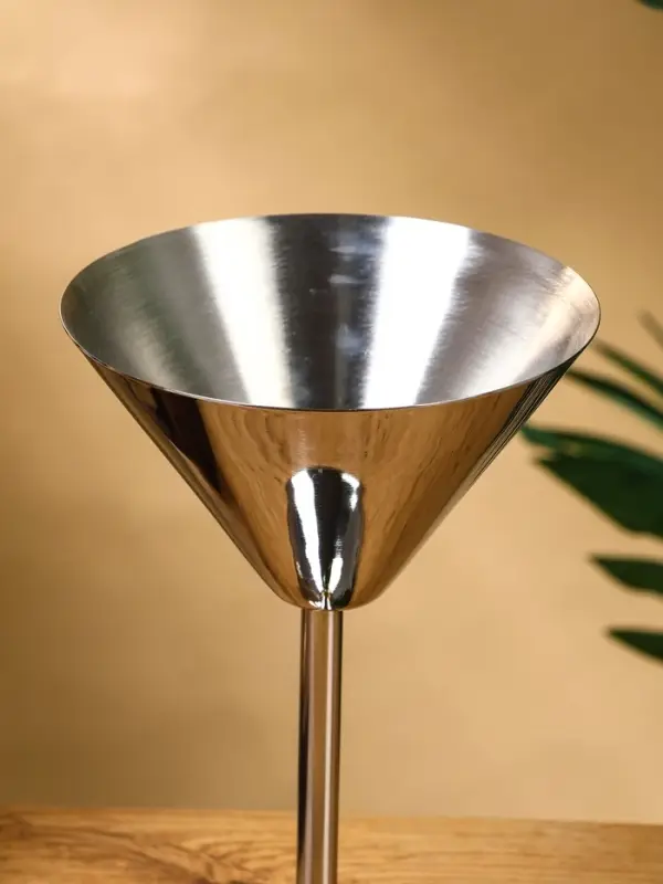 Бокал для мартини "Серебро" нержавеющая сталь 11х11х17,5 см
