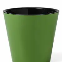 Горшок для цветов "Rosemary" D-16 см, 1,6 л с дренажной вставкой, зеленый