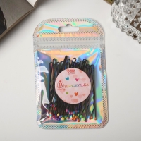 Невидимка для волос "Классика люкс" (набор 24 шт) цветные кончики, 5 см Невидимка для волос "Классика люкс" (набор 24 шт) цветные кончики, 5 см